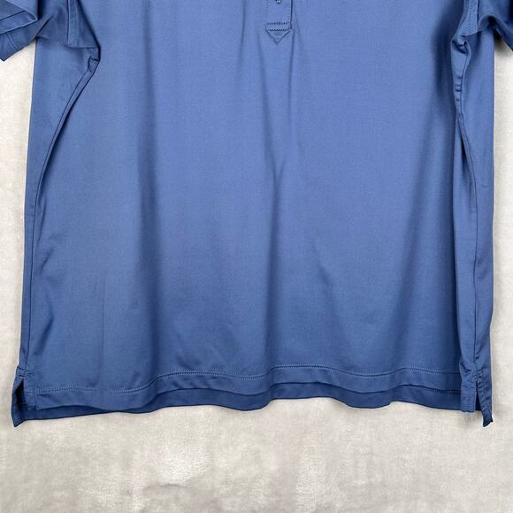 Peter Millar Shirt Women Extra Large Blue Polo Short Sleeve Golf Stretch UPF 50+ - Picture 3 of 13